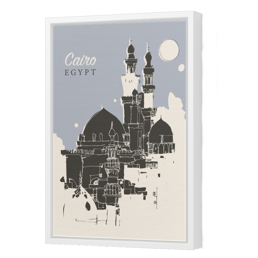 Thumbnail for Canvas - White Floating Frame