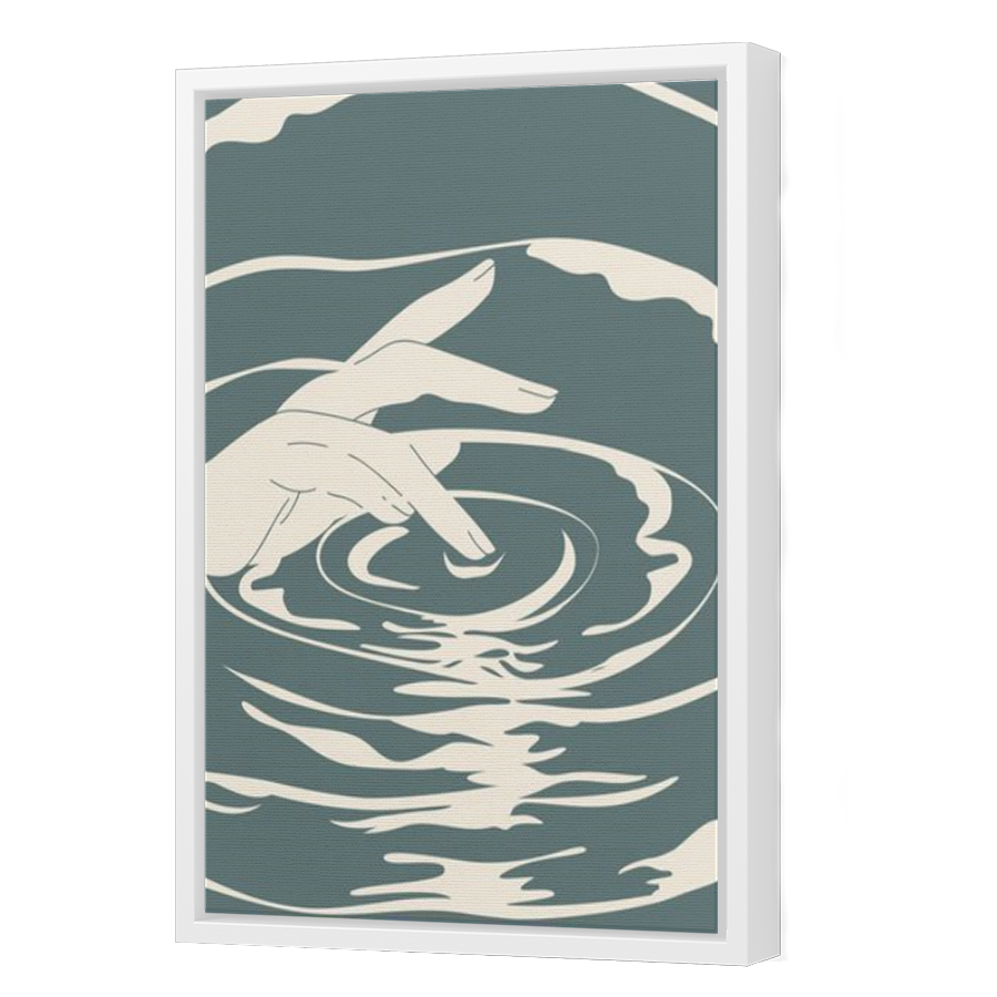 Thumbnail for Canvas - White Floating Frame