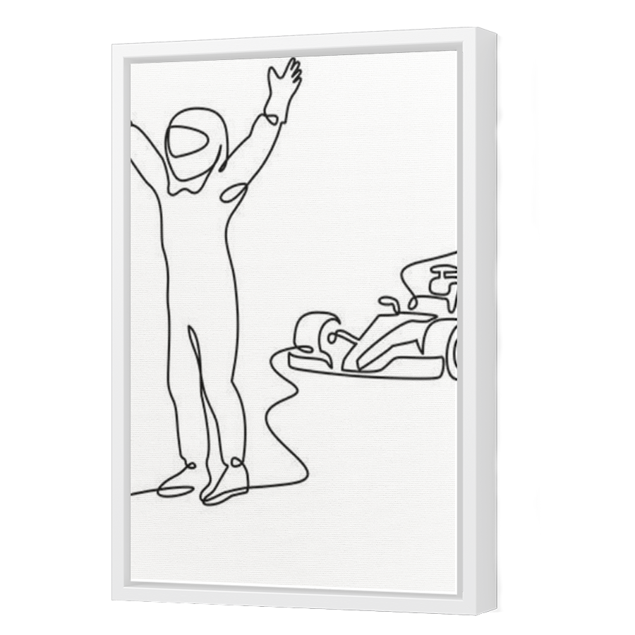 Thumbnail for Canvas - White Floating Frame