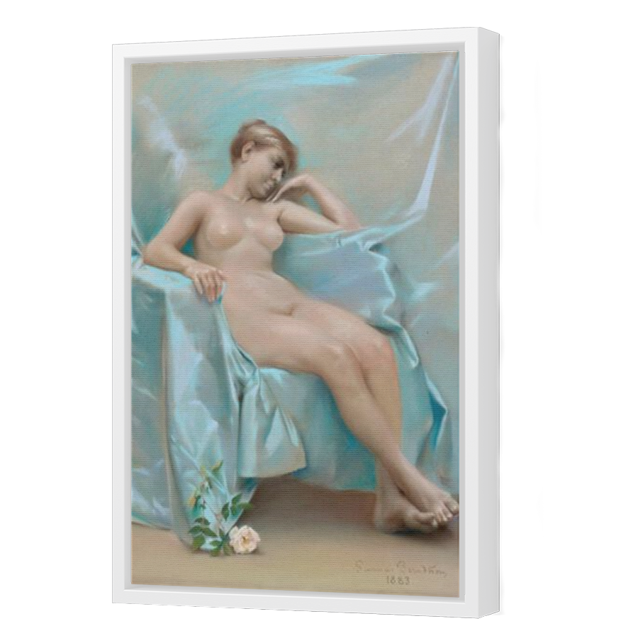 Thumbnail for Canvas - White Floating Frame