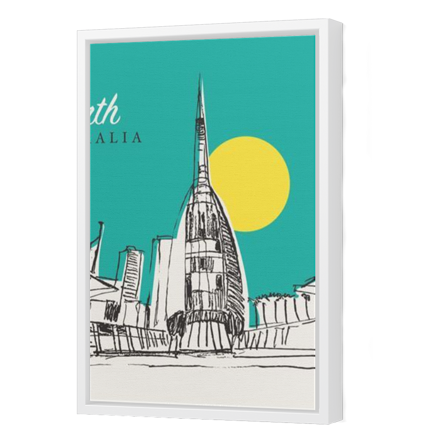 Thumbnail for Canvas - White Floating Frame