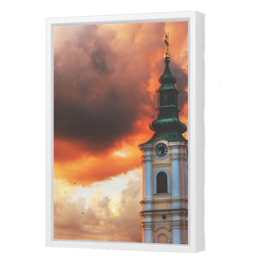 Thumbnail for Canvas - White Floating Frame