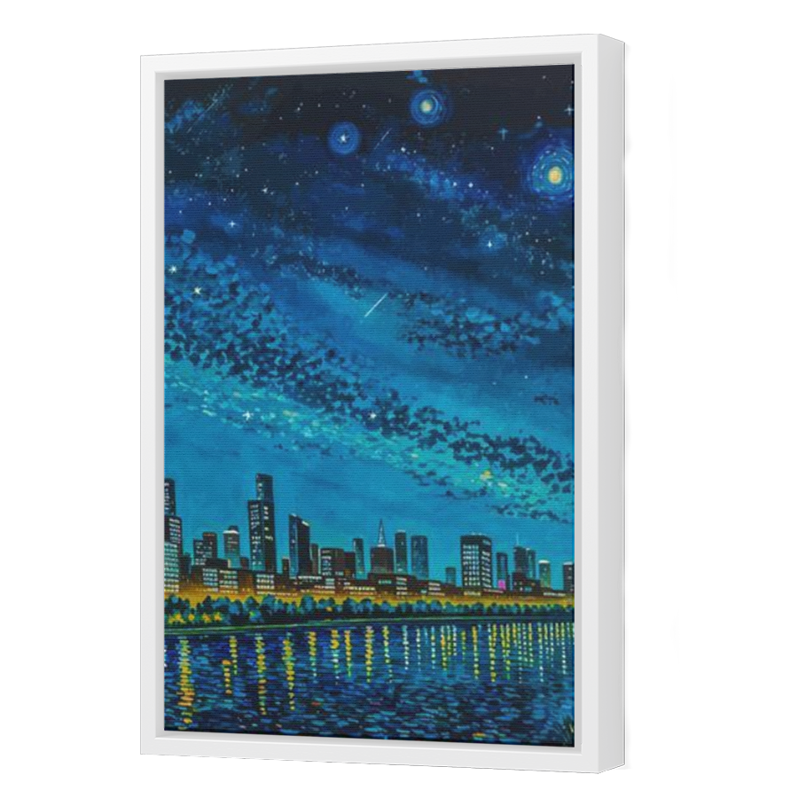 Thumbnail for Canvas - White Floating Frame