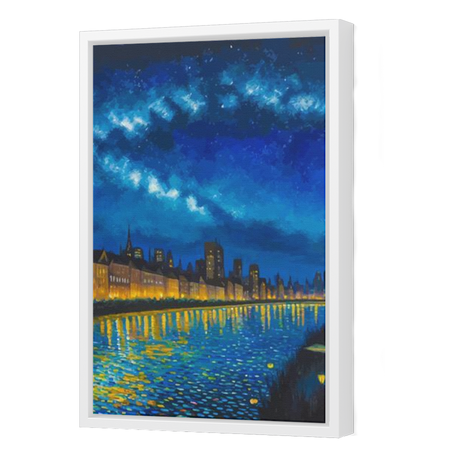 Thumbnail for Canvas - White Floating Frame