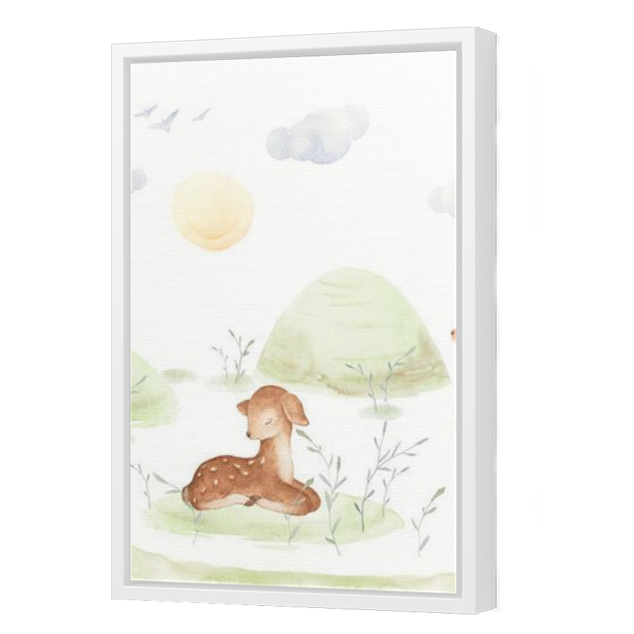Thumbnail for Canvas - White Floating Frame