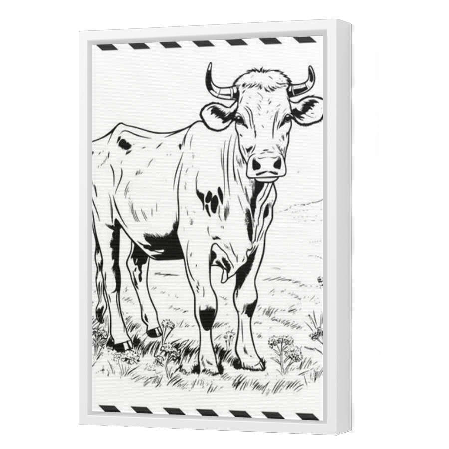 Thumbnail for Canvas - White Floating Frame