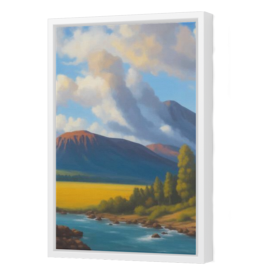 Thumbnail for Canvas - White Floating Frame
