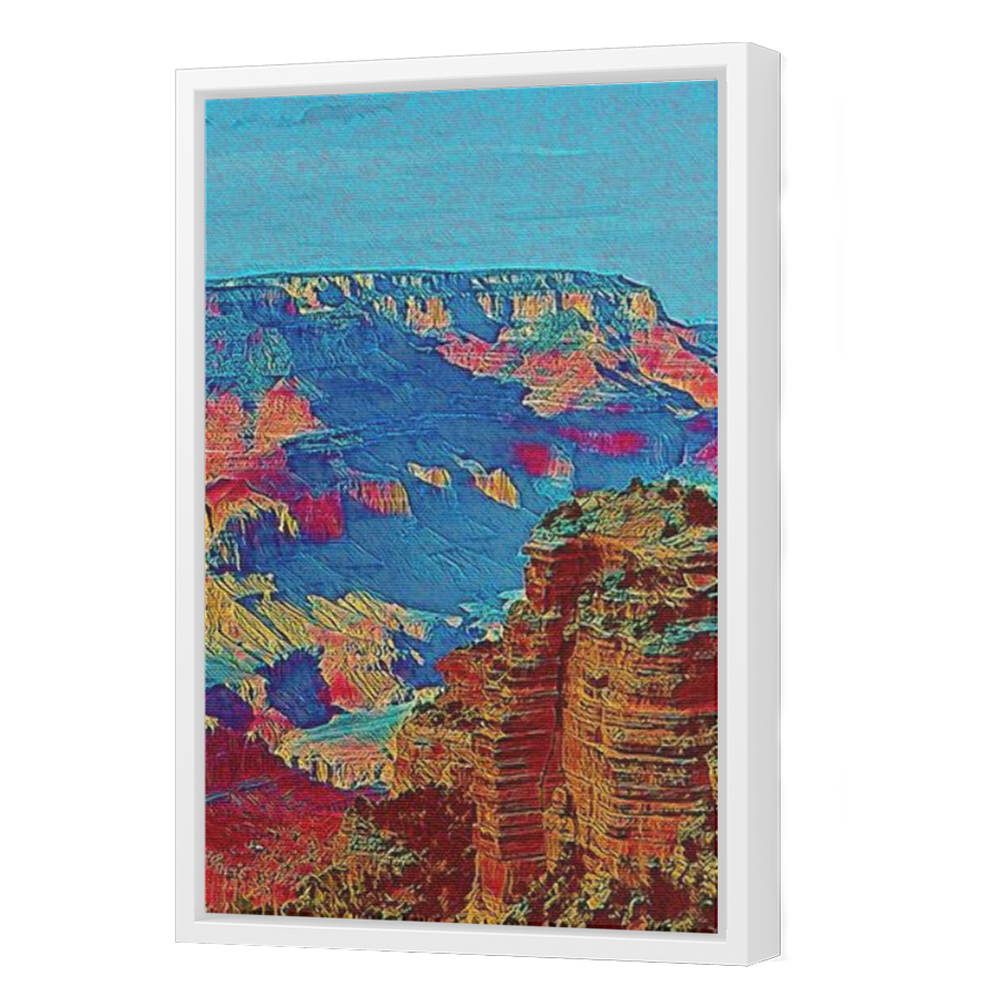 Thumbnail for Canvas - White Floating Frame