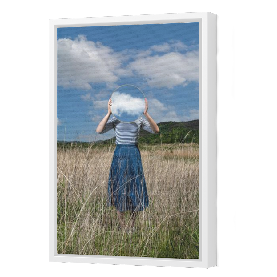 Thumbnail for Canvas - White Floating Frame