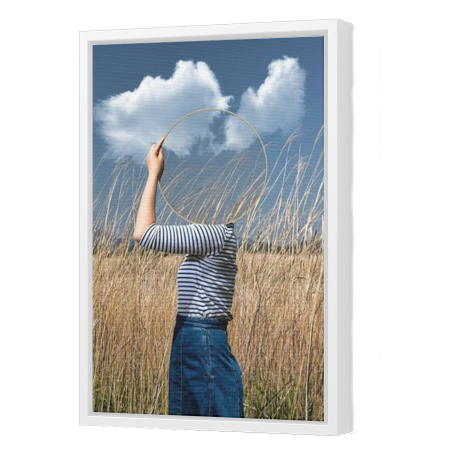 Thumbnail for Canvas - White Floating Frame
