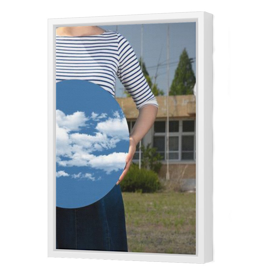 Thumbnail for Canvas - White Floating Frame