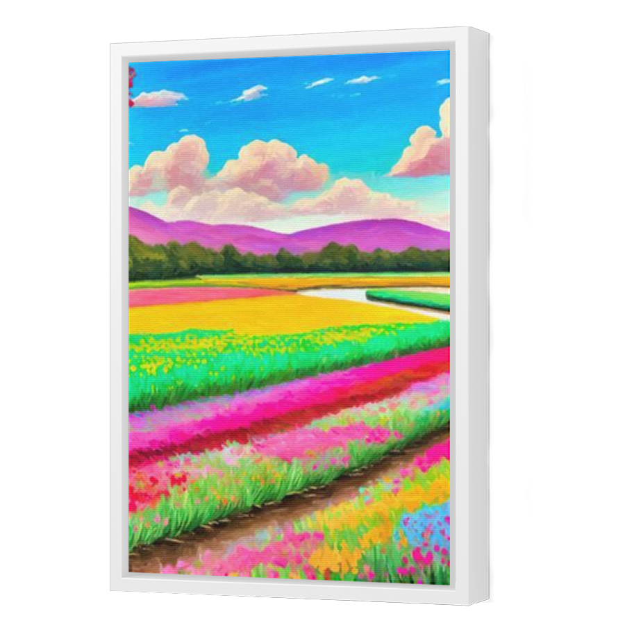 Thumbnail for Canvas - White Floating Frame