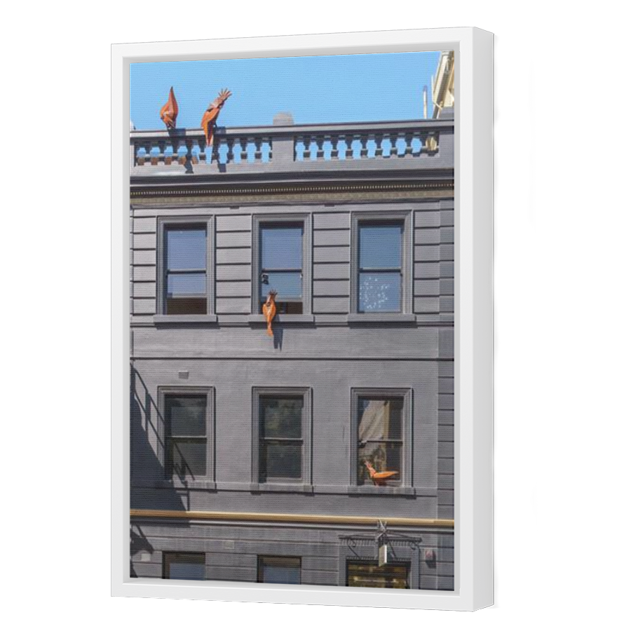 Thumbnail for Canvas - White Floating Frame