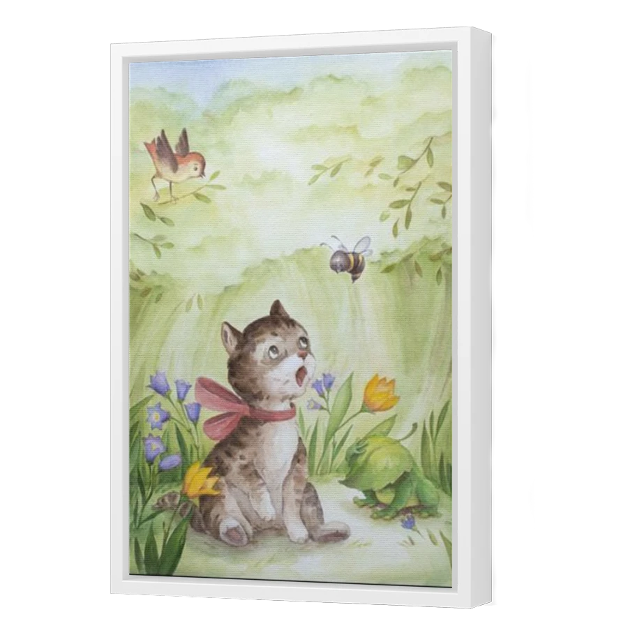 Thumbnail for Canvas - White Floating Frame