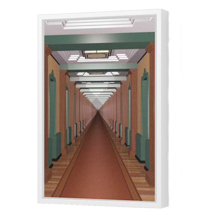 Thumbnail for Canvas - White Floating Frame