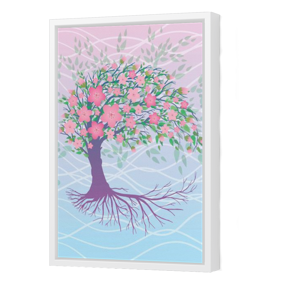 Thumbnail for Canvas - White Floating Frame