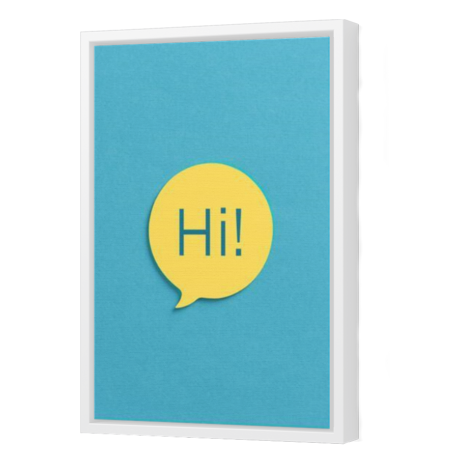 Thumbnail for Canvas - White Floating Frame
