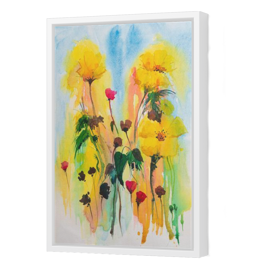 Thumbnail for Canvas - White Floating Frame