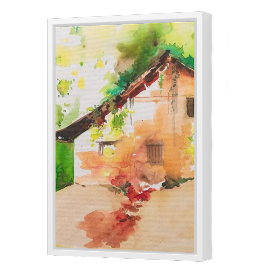 Thumbnail for Canvas - White Floating Frame