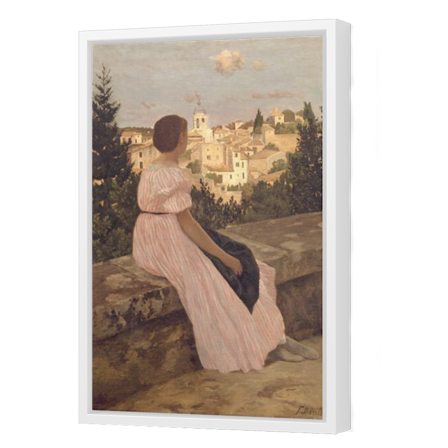 Thumbnail for Canvas - White Floating Frame