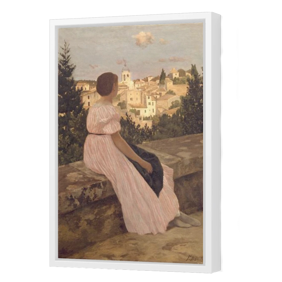 Thumbnail for Canvas - White Floating Frame