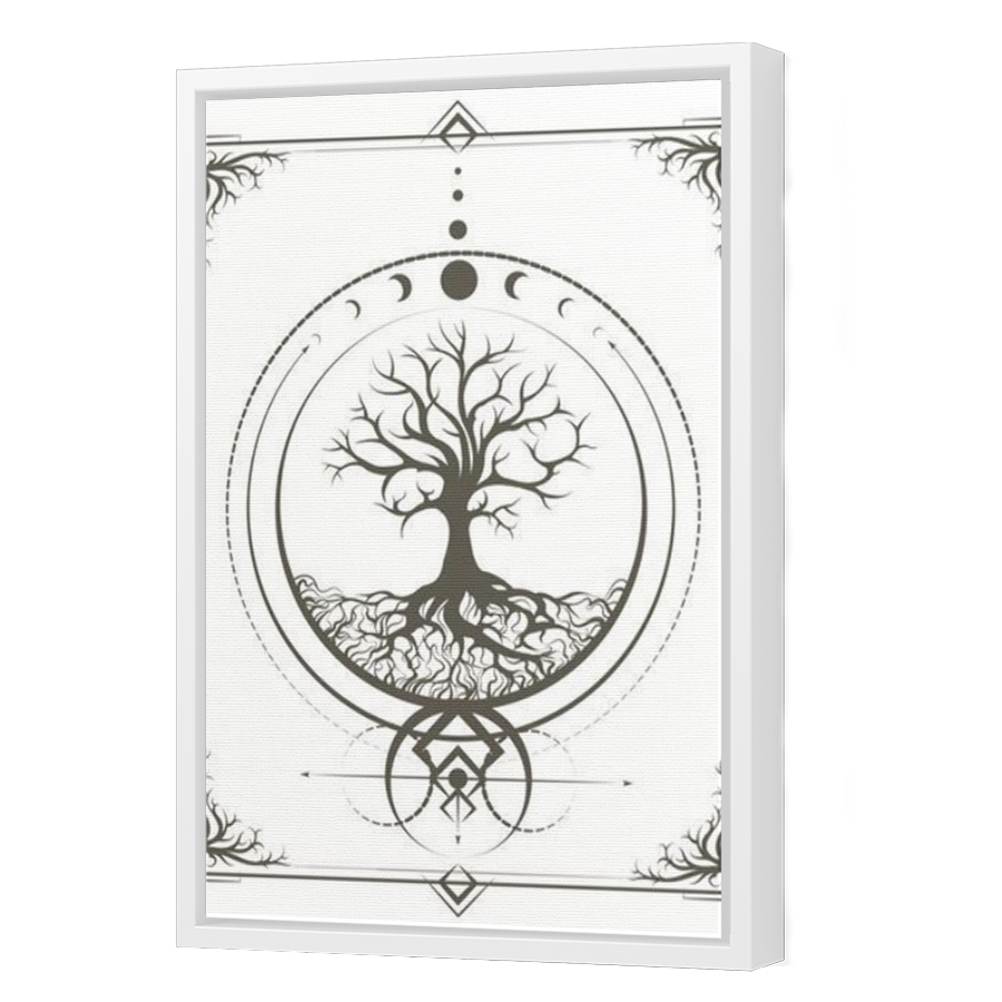 Thumbnail for Canvas - White Floating Frame