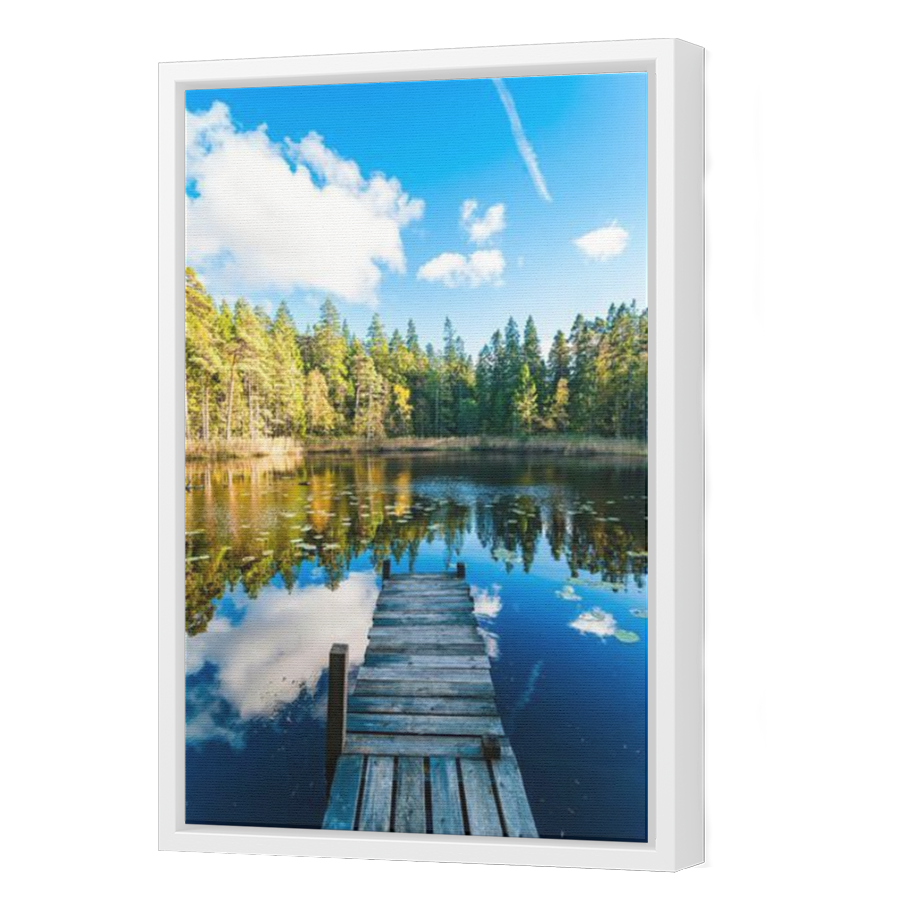 Thumbnail for Canvas - White Floating Frame