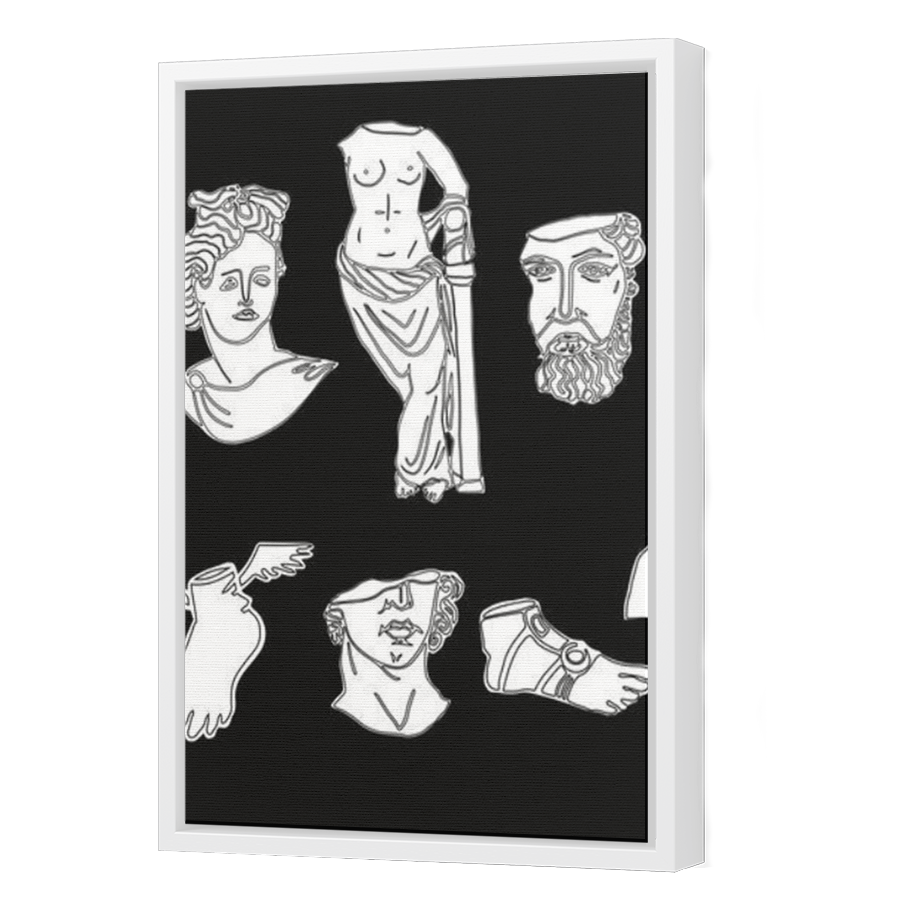 Thumbnail for Canvas - White Floating Frame