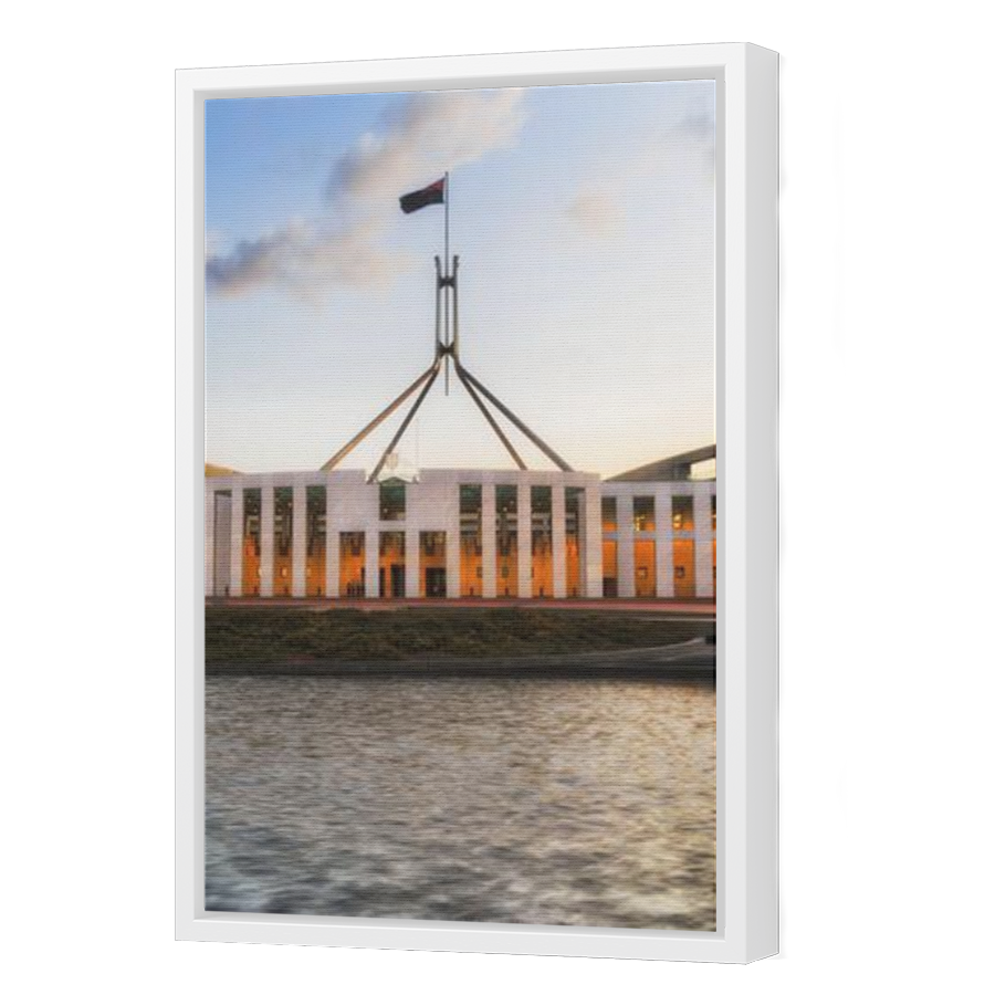 Thumbnail for Canvas - White Floating Frame