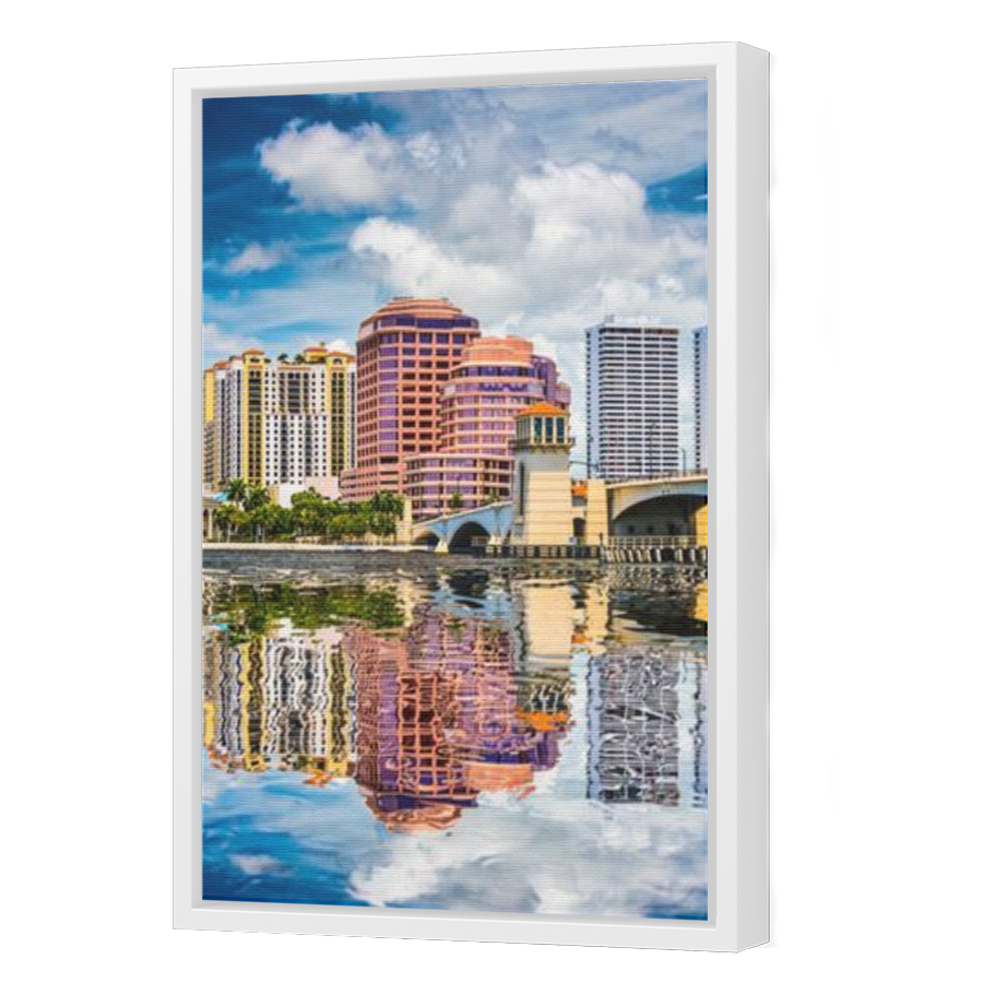 Thumbnail for Canvas - White Floating Frame