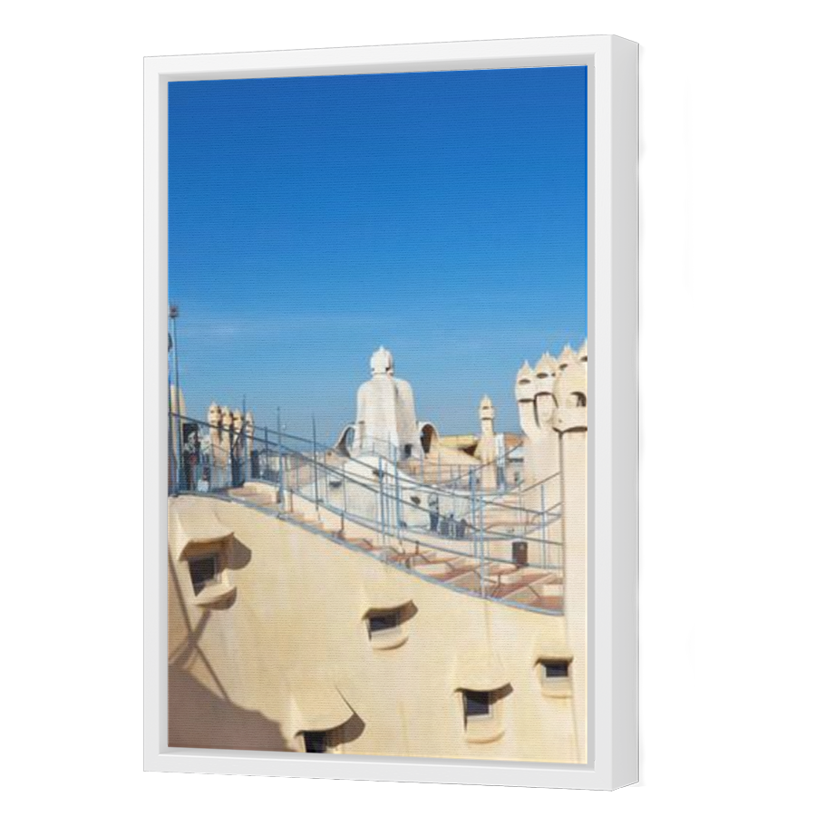 Thumbnail for Canvas - White Floating Frame
