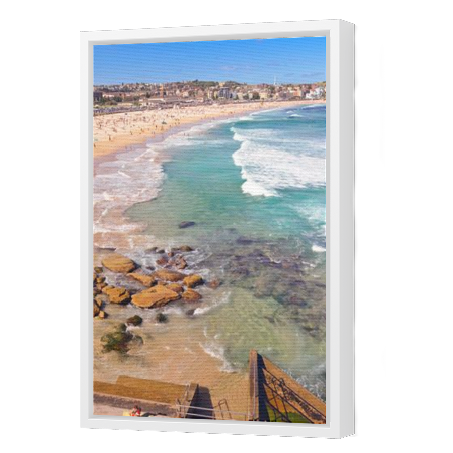 Thumbnail for Canvas - White Floating Frame