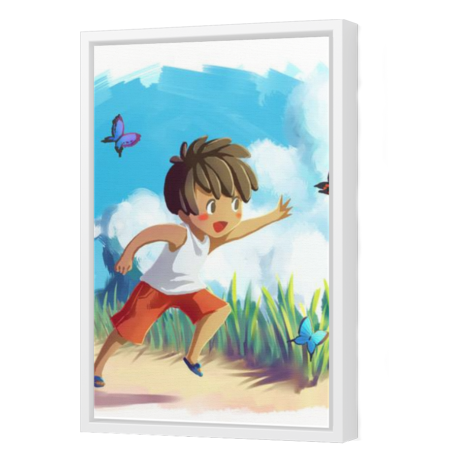 Thumbnail for Canvas - White Floating Frame