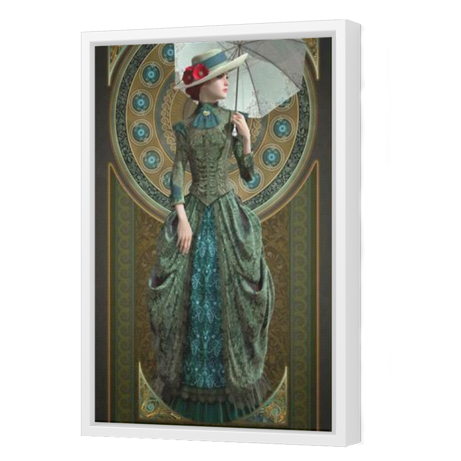 Thumbnail for Canvas - White Floating Frame