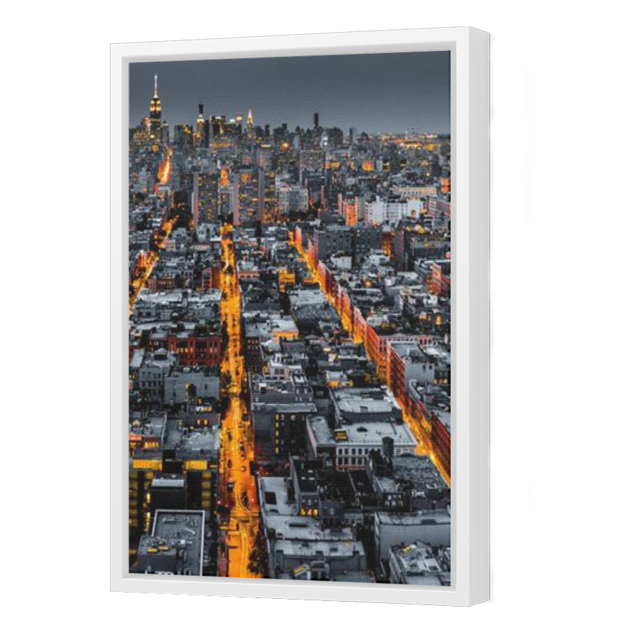Thumbnail for Canvas - White Floating Frame
