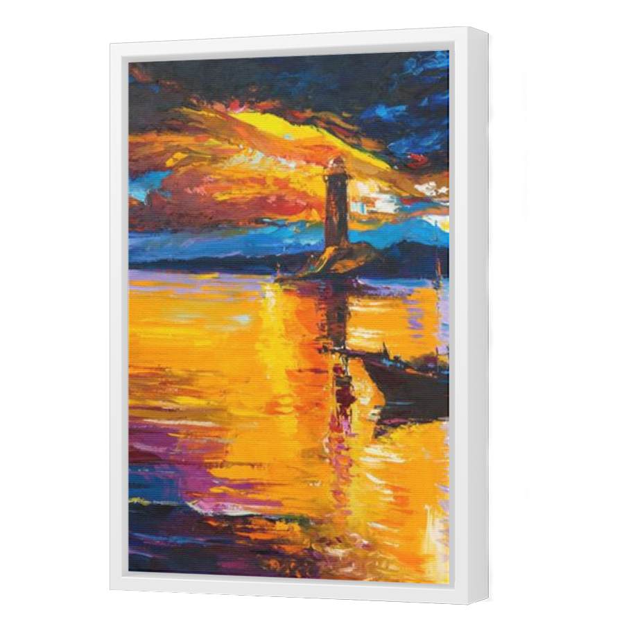 Thumbnail for Canvas - White Floating Frame