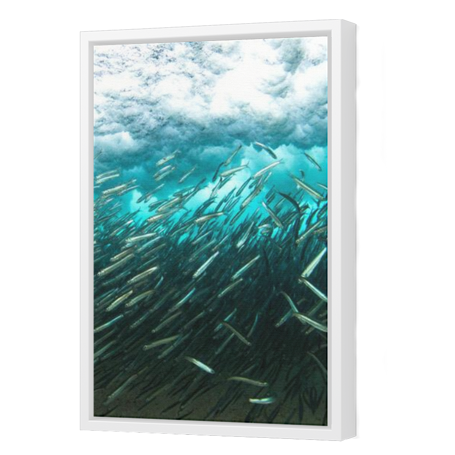 Thumbnail for Canvas - White Floating Frame