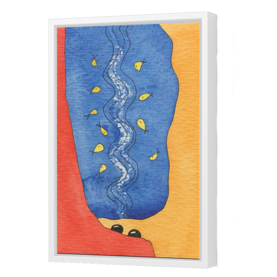 Thumbnail for Canvas - White Floating Frame