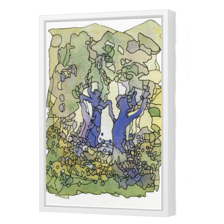 Thumbnail for Canvas - White Floating Frame