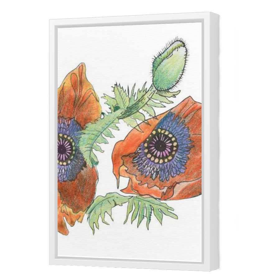 Thumbnail for Canvas - White Floating Frame
