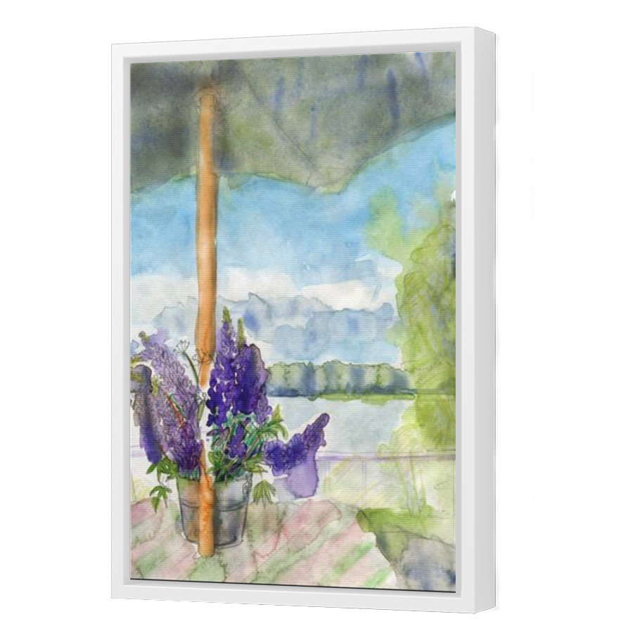 Thumbnail for Canvas - White Floating Frame
