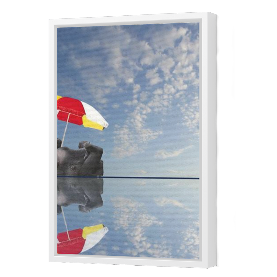 Thumbnail for Canvas - White Floating Frame