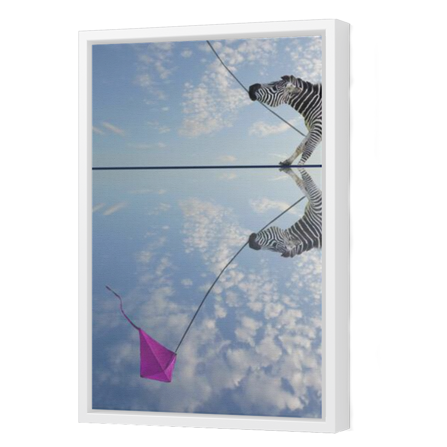 Thumbnail for Canvas - White Floating Frame