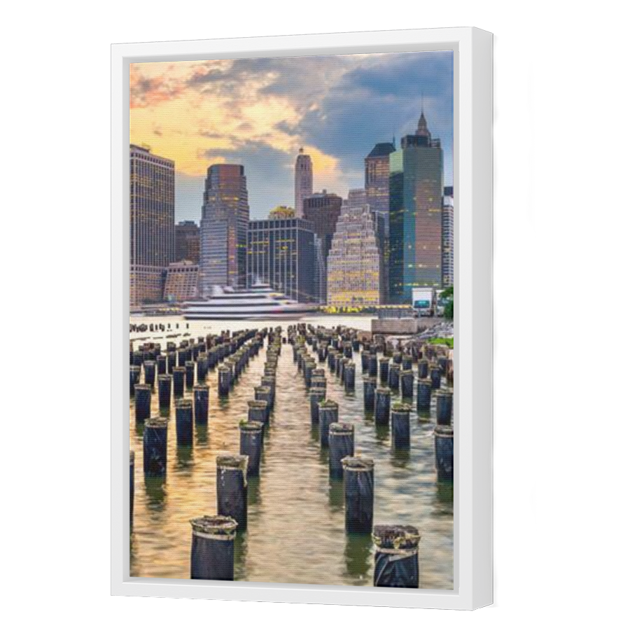 Thumbnail for Canvas - White Floating Frame