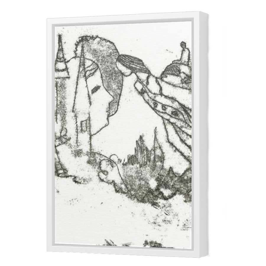 Thumbnail for Canvas - White Floating Frame