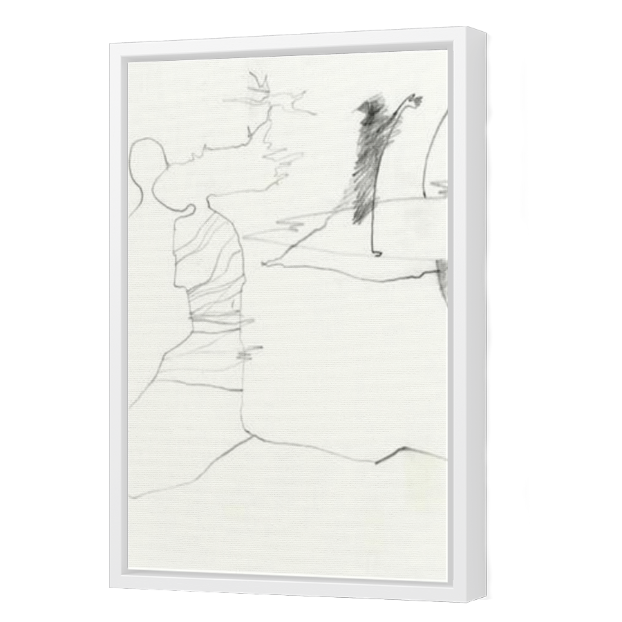Thumbnail for Canvas - White Floating Frame