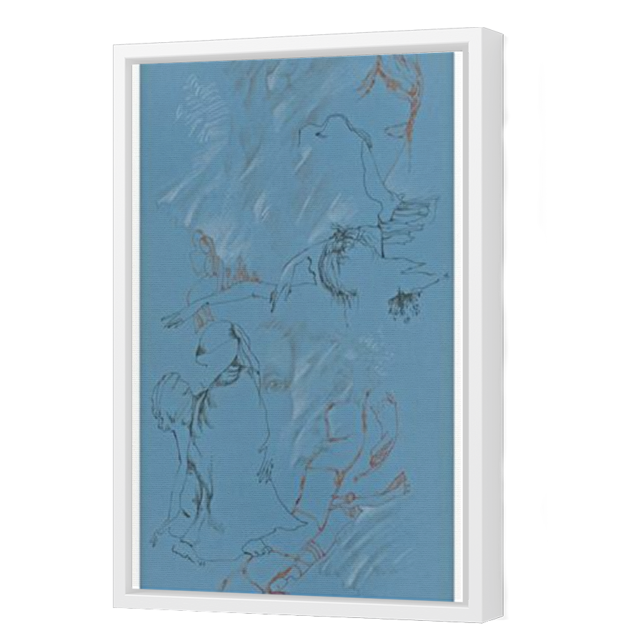 Thumbnail for Canvas - White Floating Frame