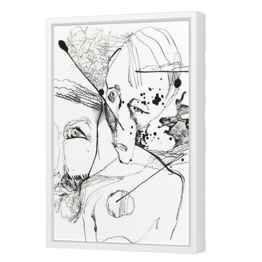Thumbnail for Canvas - White Floating Frame