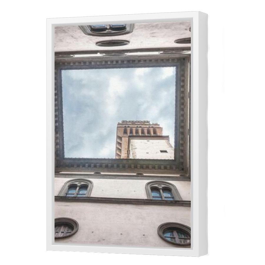 Thumbnail for Canvas - White Floating Frame