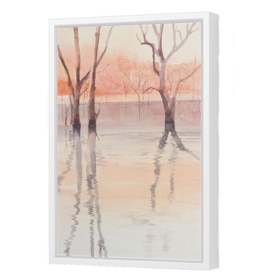Thumbnail for Canvas - White Floating Frame